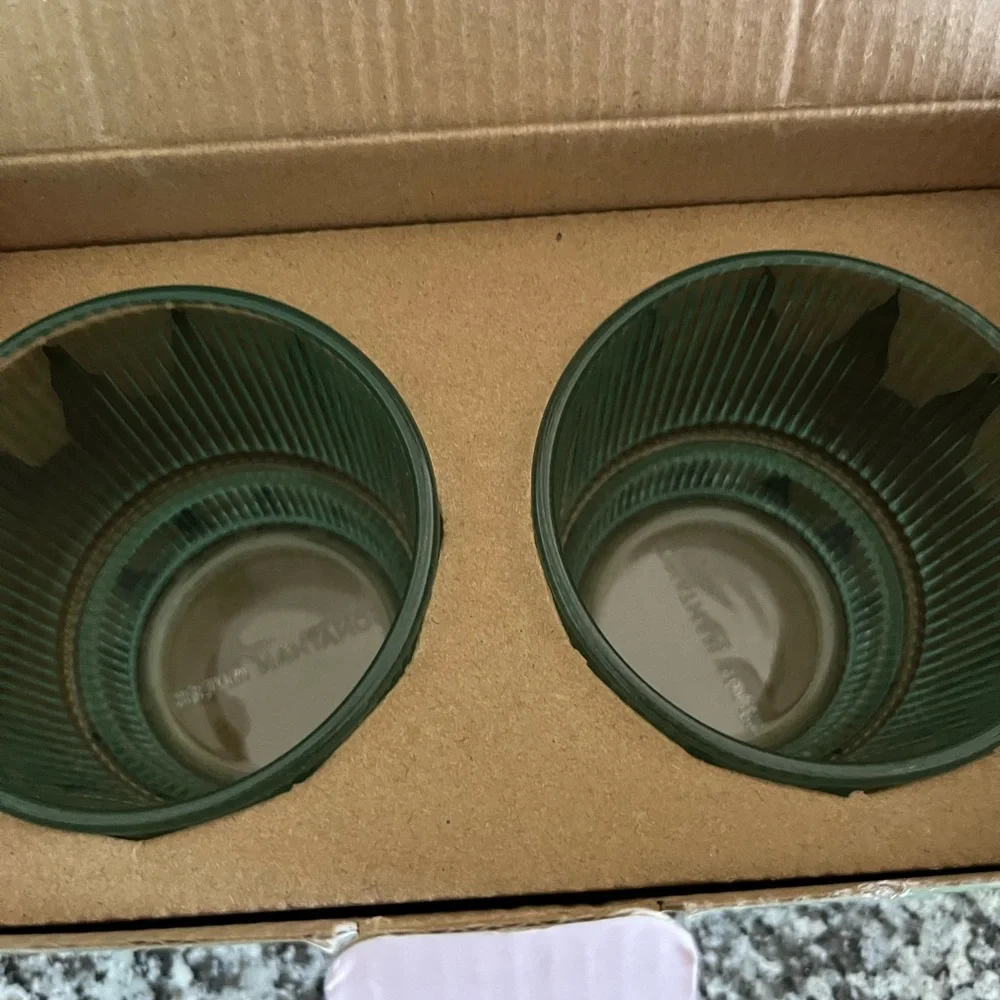 Jonathan Adler BIBA Glasses in Elegant Green Packaging